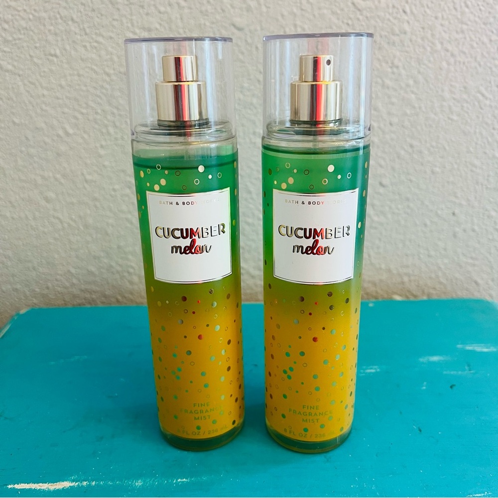 Bath & Body Works Cucumber Melon Fine Fragrance Mist Body Spray Lot of 2